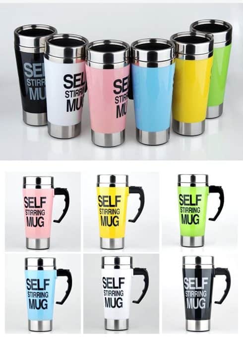 ספל תרמי עם מקציף חלב אוטומטי