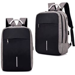 תיק גב אפור מעוצב