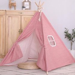 אוהל טיפי אינדיאני ביתי לילדים בצבעים שונים