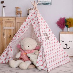 אוהל טיפי אינדיאני ביתי לילדים בצבעים שונים