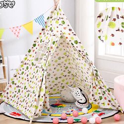 אוהל טיפי אינדיאני ביתי לילדים בצבעים שונים