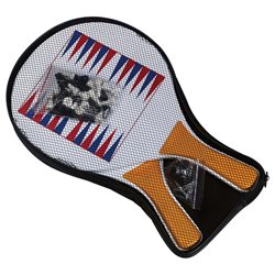 סט משחקים לחוף מטקות עם שש בש ושח מט כולל תיק