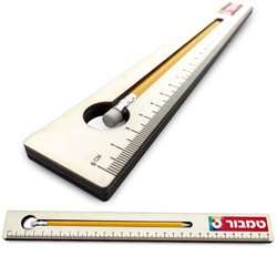 סרגל עץ עם עפרון ממותג