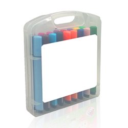 מארז קשיח עם 18 טושים