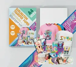 חבילת דפי סובלימציה 100 דפים תוצרת גרמניה